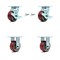 Service Caster 4 Inch Poly on Aluminum Caster Set with 2 Brakes/Swivel Lock 2 Rigid SCC SCC-30CS420-PAB-TLB-BSL-2-R-2 - alternate 1